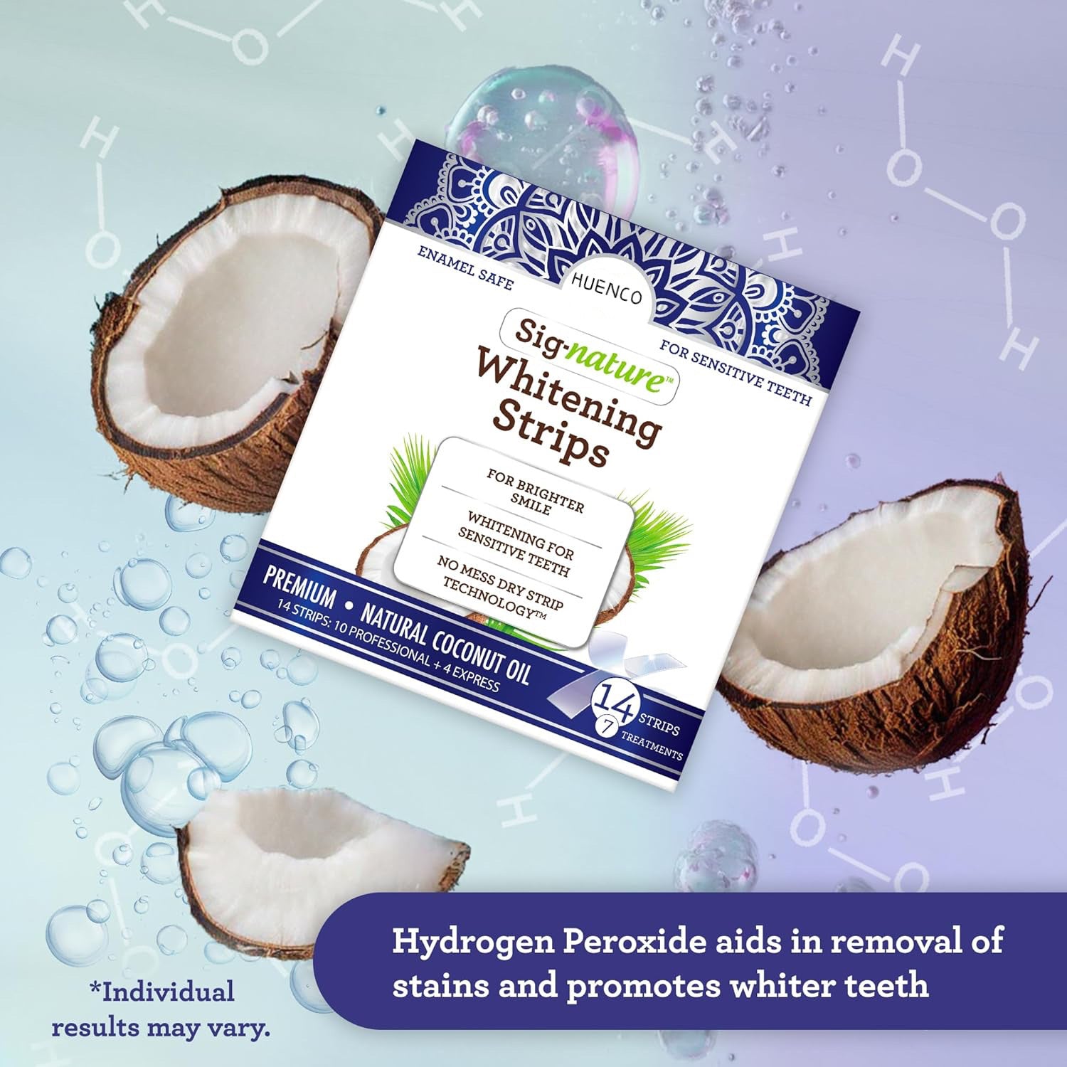 Coconut Oil Teeth Strip Oral Cleaning