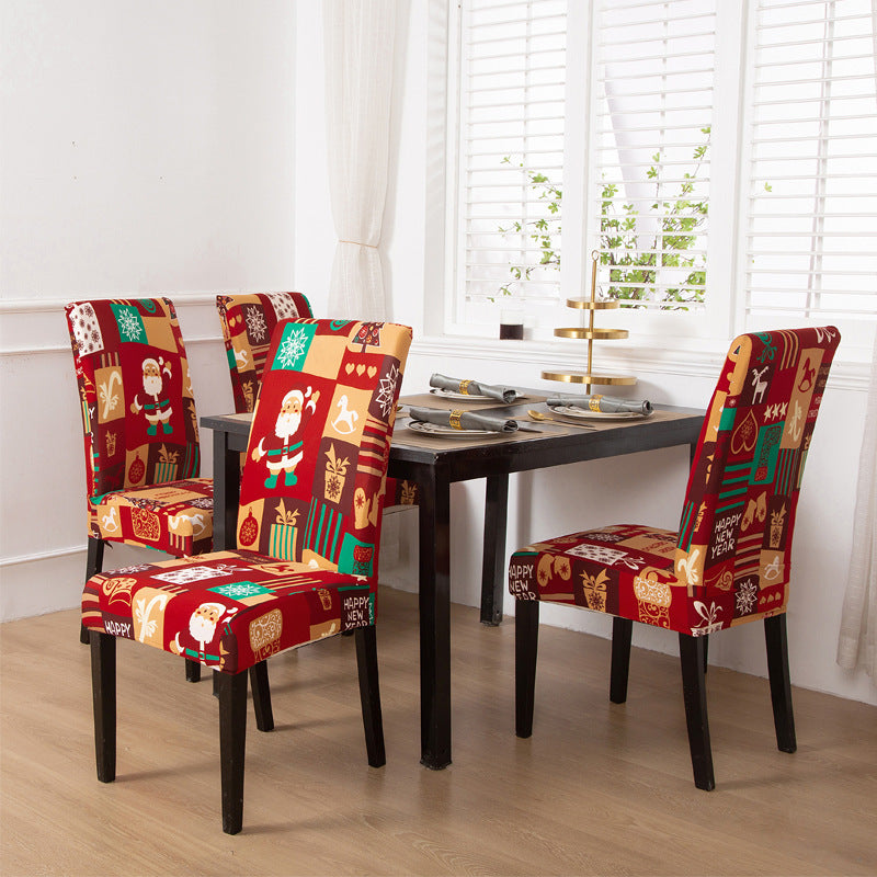 Christmas One-piece Office Chair Cover Modern Style