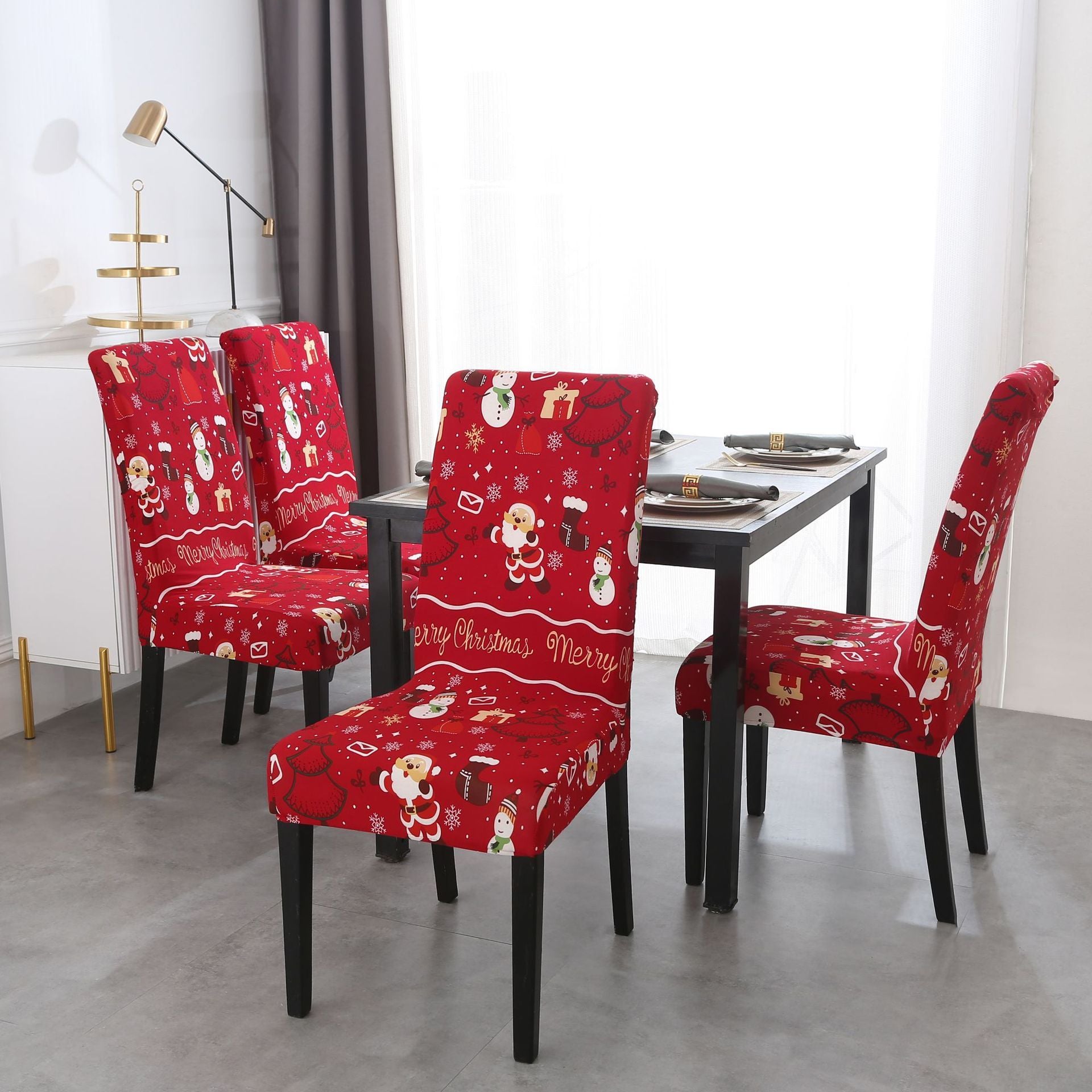 Christmas One-piece Office Chair Cover Modern Style