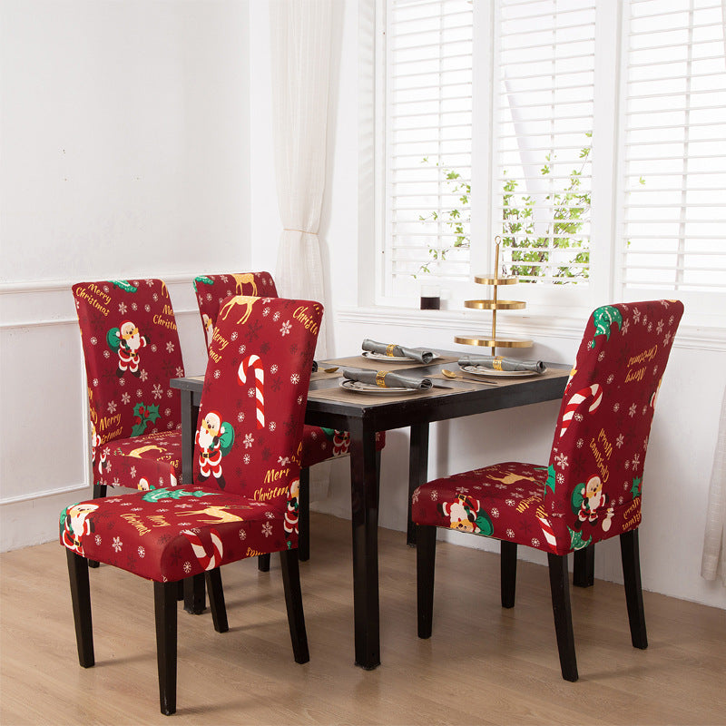 Christmas One-piece Office Chair Cover Modern Style