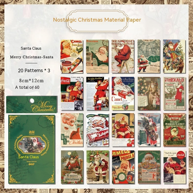 Yuxian Material Paper Nostalgic Christmas Series