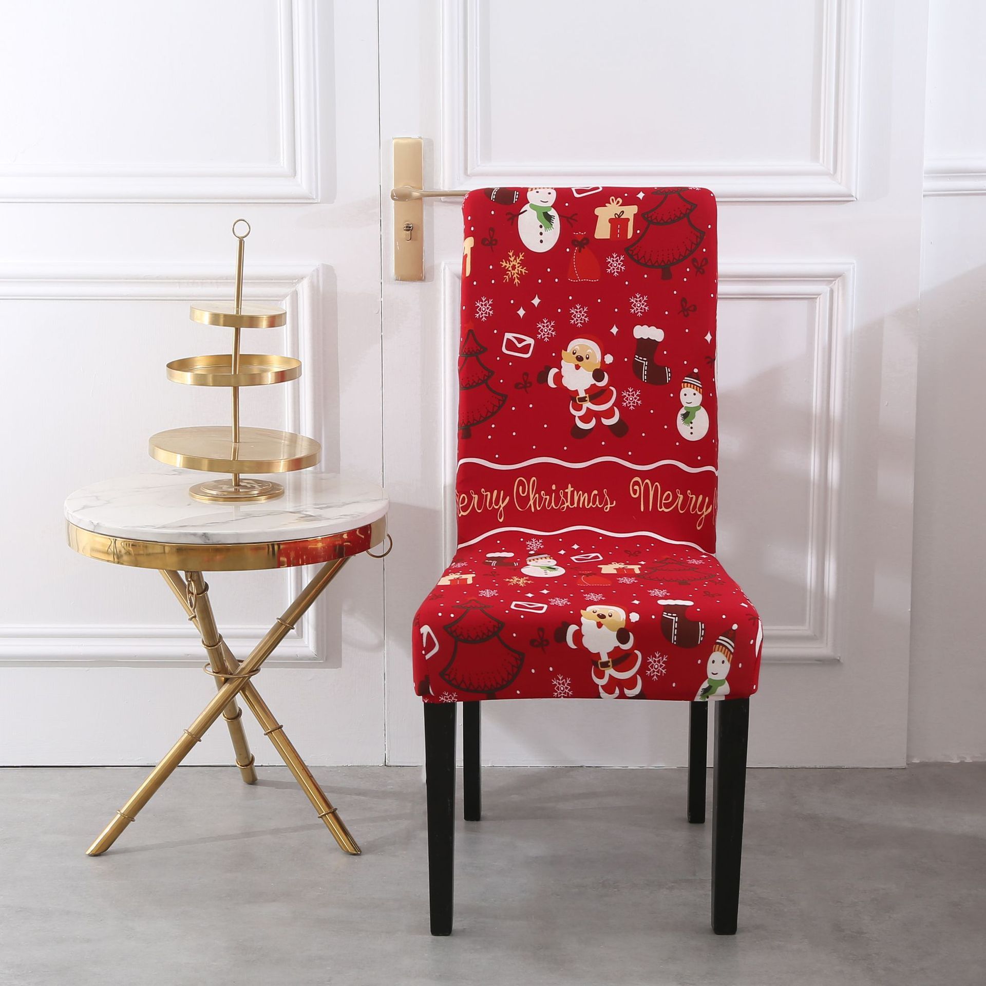 Christmas One-piece Office Chair Cover Modern Style
