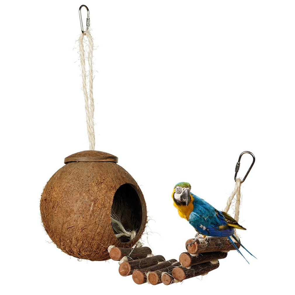 Parakeet Coconut Shell Bird's Nest