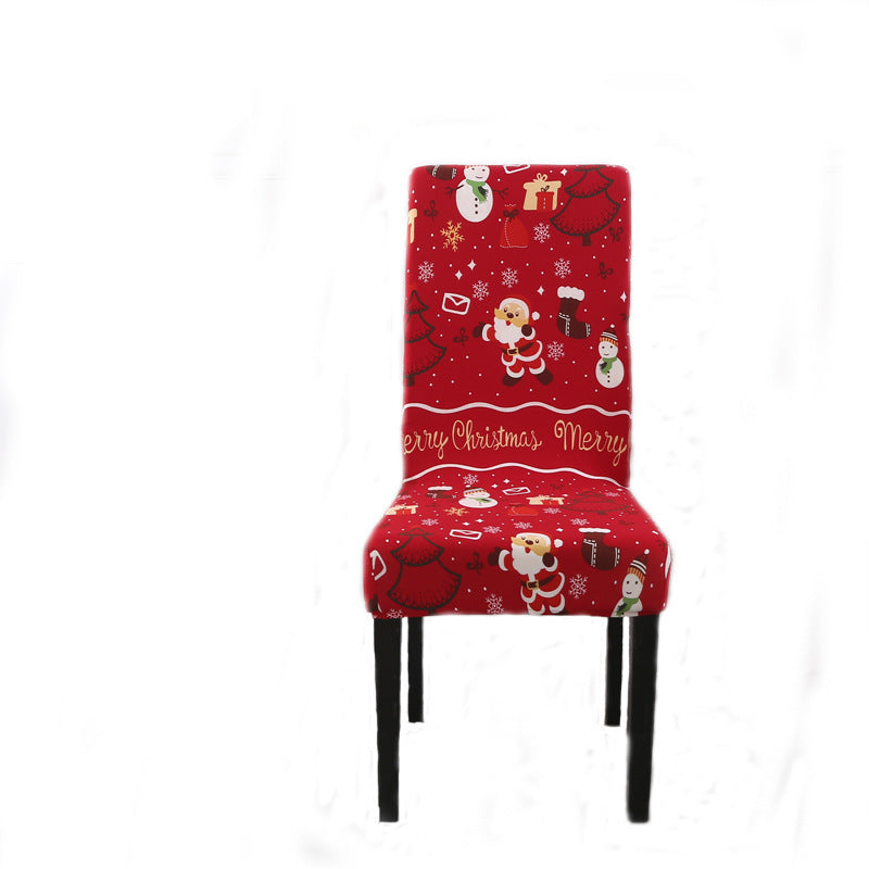 Christmas One-piece Office Chair Cover Modern Style