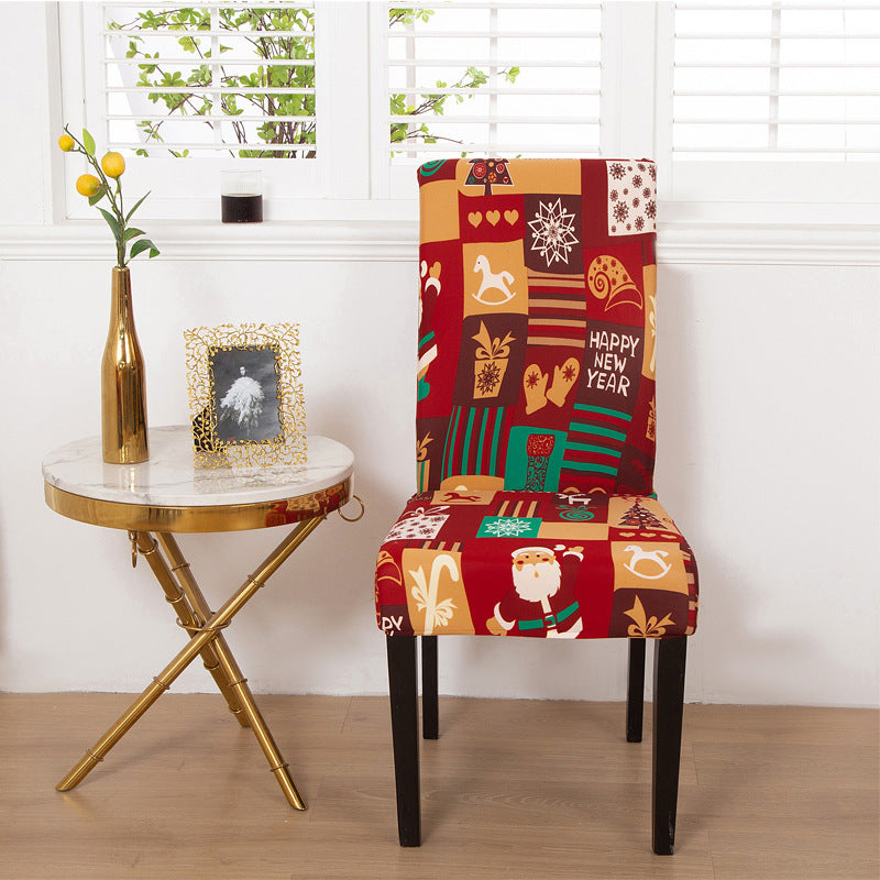 Christmas One-piece Office Chair Cover Modern Style