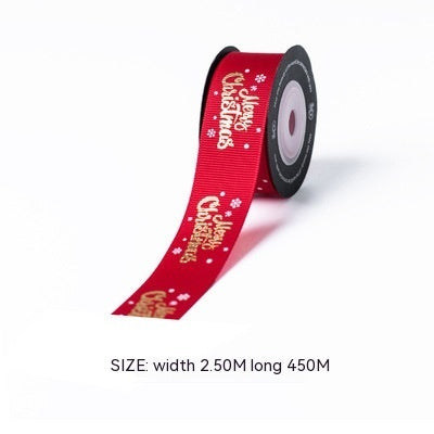 Christmas Gift Gilding Ribbon Christmas Eve Gift Box Packaging Thread Belt