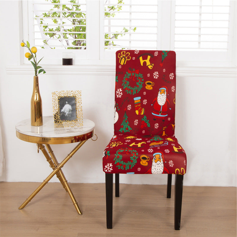 Christmas One-piece Office Chair Cover Modern Style