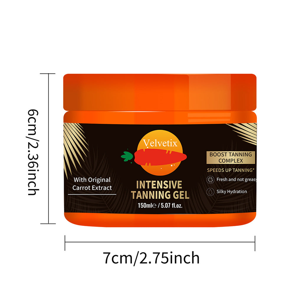 Velvetix Natural Tanning Gel -150ml Outdoor Tan Accelerator With Coconut & Sunflower Oils - Fast-Absorbing, Water-Resistant Glow For Women & Men