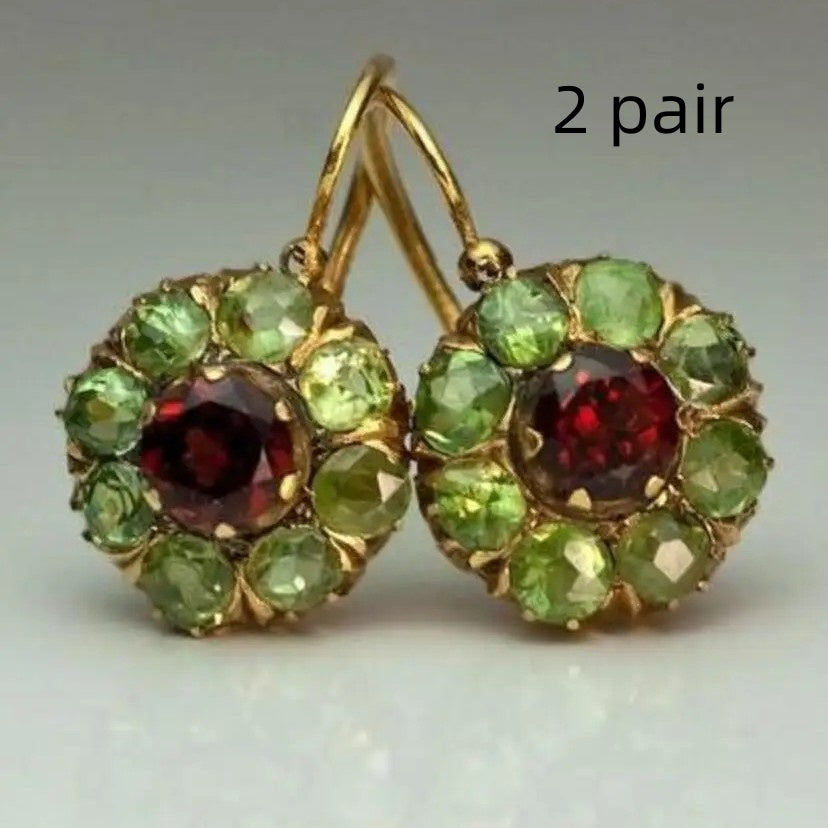 Retro Fashion Creative Ladies Rhinestone Earrings