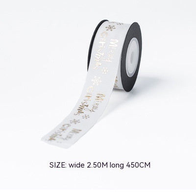 Christmas Gift Gilding Ribbon Christmas Eve Gift Box Packaging Thread Belt