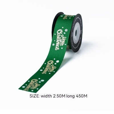 Christmas Gift Gilding Ribbon Christmas Eve Gift Box Packaging Thread Belt