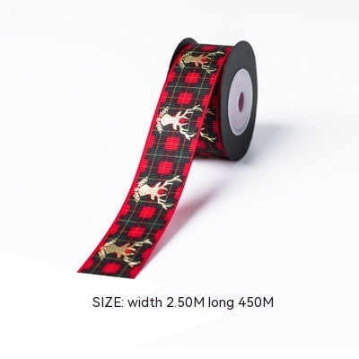 Christmas Gift Gilding Ribbon Christmas Eve Gift Box Packaging Thread Belt