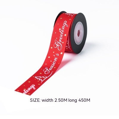 Christmas Gift Gilding Ribbon Christmas Eve Gift Box Packaging Thread Belt