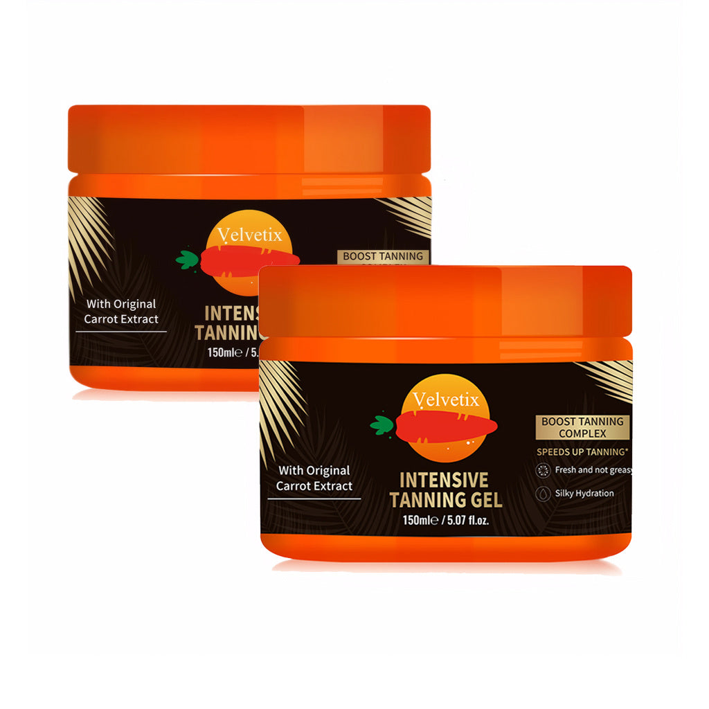 Velvetix Natural Tanning Gel -150ml Outdoor Tan Accelerator With Coconut & Sunflower Oils - Fast-Absorbing, Water-Resistant Glow For Women & Men