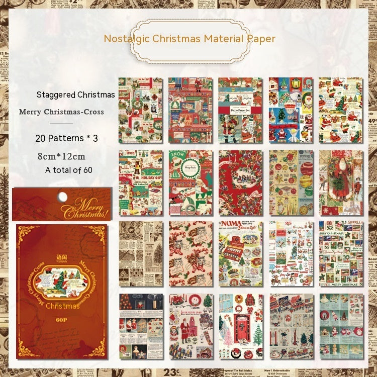 Yuxian Material Paper Nostalgic Christmas Series