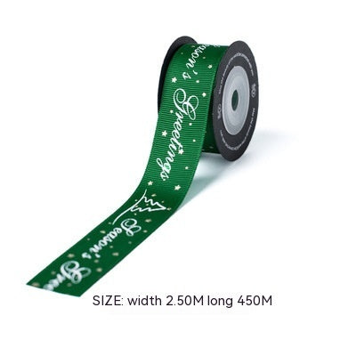 Christmas Gift Gilding Ribbon Christmas Eve Gift Box Packaging Thread Belt