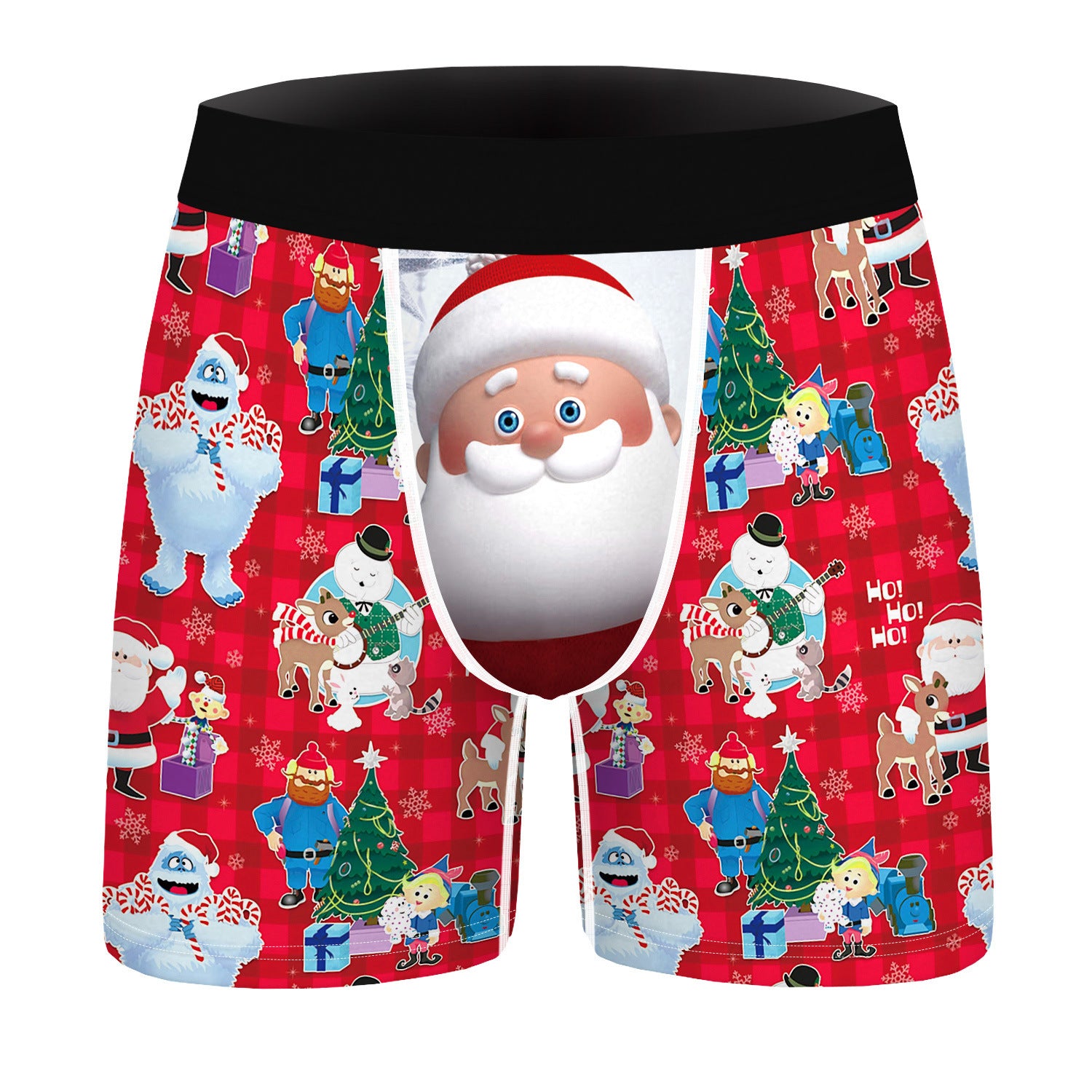Christmas Snowman Digital Printing Men's Shorts