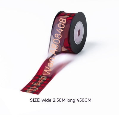 Christmas Gift Gilding Ribbon Christmas Eve Gift Box Packaging Thread Belt